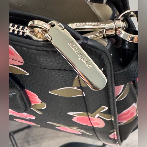 Kate Spade Knott Ditsy Rose Medium Embossed Leather Satchel - Picture 17 of 17